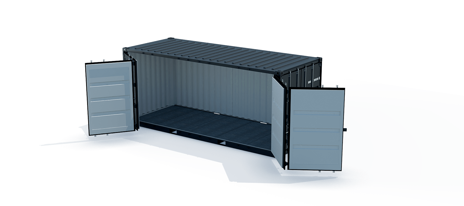 container 20 pieds open side dry